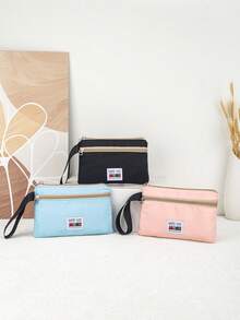 New Lightweight & Fashionable Clutch Bag, Versatile Daily Commute Phone Bag, Travel Organizer - Black - View 1