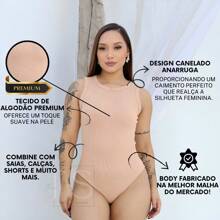 Body Feminino Regata Bory Canelado Tecido Anarruga Atoalhado Body Verão