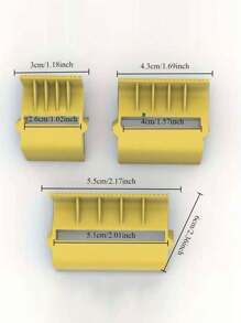 3pcs/Set Tape Packer, Tape Divider, Speed Up The Efficiency Of The Work, Small Tape Cutter, Painting Accessories Tape Corner,Small Tape Cover Tape Cutter Painter Craftsman Painting Tape Divider