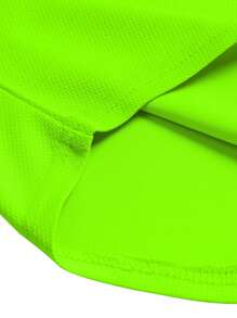 1 pièce Débardeur de sport pour femmes sans manches dos nageur ouvert en vert néon. Tissu respirant et fonctionnel parfait pour la gym, l'entraînement, la course, le yoga, la randonnée en plein air, le camping d'été, les week-ends décontractés et les vacances à la plage. Très pratique.