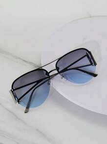 1 Pair Unisex Gold Frame Cat Eye Metal Fashion Glasses, Punk Street Vintage Chic Women's Accessories Fashion Shades, Suitable For Street Photography, Beach Travel In Summer, Easter Party, Daily Outfit Accessories, Men's Fishing, Travel, Camping Accessories