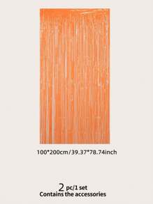 kumozawa 1pc Solid Color Party Decorative Tassel Curtain,Christmas