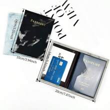 Marble Pattern Leather Passport Cover, PU Leather Passport Holder, Sewn Single Side Passport Case