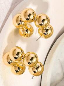 2pcs Fashionable, Versatile & Minimalist Earrings Suitable For Women