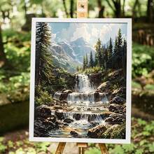 1pc DIY Paint By Numbers Kit For Adults Beginners With Premium Brushes And Vibrant Colors Perfect For Home Decor And Relaxation - Multicolor - View 4