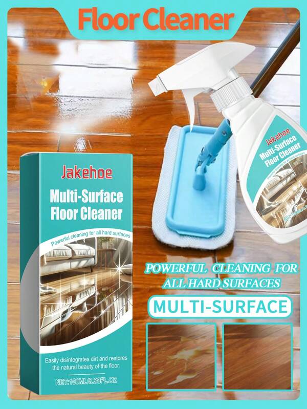 1 Pack Of 100ml Floor Cleaner, Floor Tile Cleaner, Hardwood Floor Cleaner, Multi-Surface Floor Cleaner, Kitchen Living Room Floor Tile Floor Decontamination And Brightening Cleaner, Cleaning Supplies, Floor Cleaning, Wall Cleaner