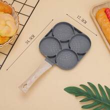 Creative Multi-Hole Non-Stick Pancake Maker, Egg Cooker, Waffle Mold, Suitable For Household Breakfast Cooking - Black - View 2