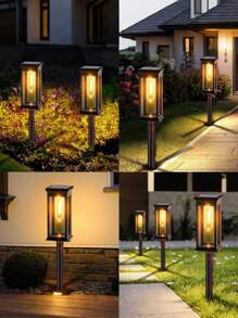 2pcs Upgraded Solar Path Lights Outdoor - IP65 Waterproof Auto On/Off, Warm White LED Landscape Lighting For Garden, Lawn & Sidewalk. Solar Garden Lights With Enhanced Brightness (Energy Efficient & Easy Install)