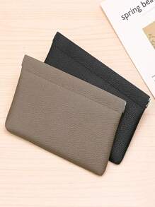 1pc. Self-Closed Head-Layer Leather Wallet. Passport And Driver's License Certificate Set. Headphone Data Cable Storage. Cash Storage Bag. Makeup Bag