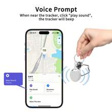 RSH 4er Pack schwarzer Smart Tag, GPS-Positionsbestimmer, Datenschutz, funktioniert mit Apple Find My (nur für iOS), austauschbare Batterie, für Taschen, Schlüssel, Fahrräder, Geldbörsen-Ortung