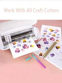 100 Piezas/Paquete Papel autoadhesivo imprimible a prueba de agua blanco brillante tamaño A4 - Multicolor - Ver 5