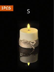 3pcs Set Flameless LED Battery Operated Candles With Remote Control And Timer, Ivory Color With Rope, Suitable For Home, Bedroom, Wedding, Proposal, Christmas, Halloween, Company Party