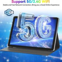 Qetupa Tablette Android 14 de 10,1" M19, 3 Go de RAM + 64 Go de ROM, processeur quadricœur MTK 6755 cadencé à 1,3 GHz, écran tactile HD (1280x800) IPS, Bluetooth 5.2 et WiFi 802.11ac, GPS, caméra avant 2 MP et caméra arrière 5 MP, batterie grande capacité de 6 000 mAh, sans prise en charge de carte SIM