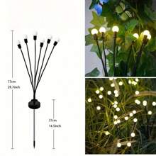 Solar Garden Firefly Light Starburst Decorative Wind Blown Light Solar Light Outdoor Decorative Light For Yard Drawer Passage Decoration, Solar Lights Outdoor