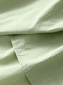 Blusa holgada con cuello redondo, manga farol y bordados florales para mujeres, primavera/verano