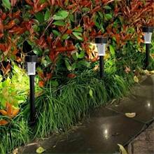 1/12 piezas Luces solares de camino para exteriores, luces de jardín y paisaje alimentadas con energía solar para caminos, céspedes, patios, senderos, decoración de pasillos