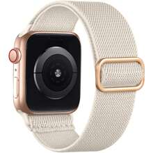 CTPOR 1pc Nylon Stretch Band Buckle Loop Sport Strap Compatible With Watch Band Compatible With Apple Watch Strap 38mm 40mm 41mm 42mm 44mm 45mm 49mm, Soft Silicone Waterproof Strap Compatible With Watch Strap Compatible With Apple Watch Series Ultra 8 7 6 5 4 3 2 1 SE Women Men Parts Replacement