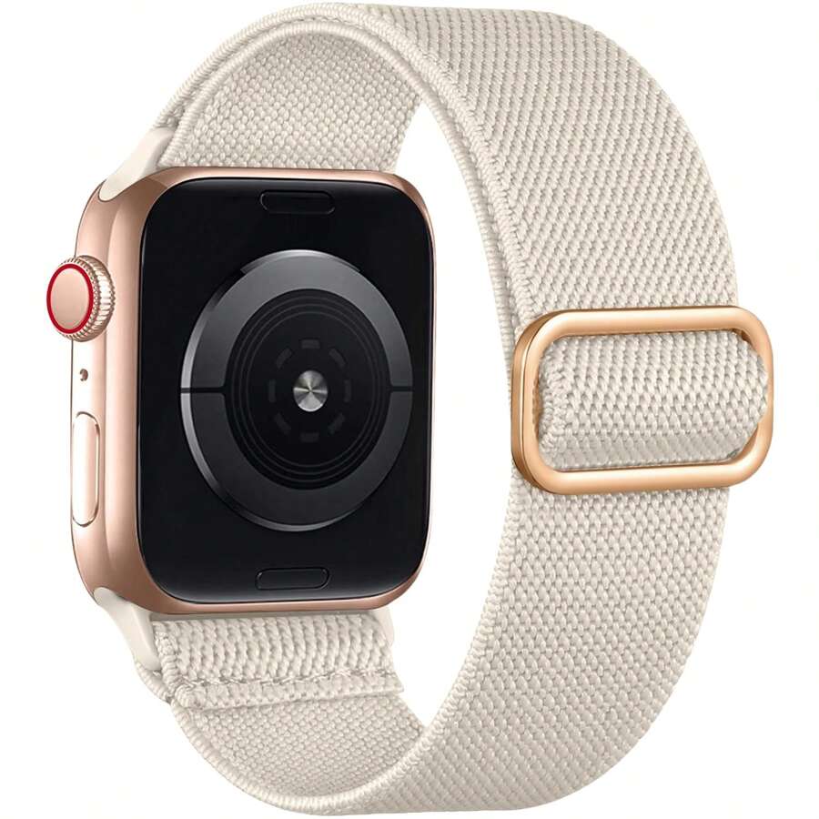 CTPOR 1pc Nylon Stretch Band Buckle Loop Sport Strap Compatible With Watch Band Compatible With Apple Watch Strap 38mm 40mm 41mm 42mm 44mm 45mm 49mm, Soft Silicone Waterproof Strap Compatible With Watch Strap Compatible With Apple Watch Series Ultra 8 7 6 5 4 3 2 1 SE Women Men Parts Replacement