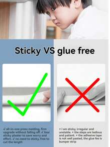 1 Pc L Type 2-Meter Anti-Collision Strip For Infants, Babies, Children, Tables, Window Sills, Stairs, Anti-Collision Protection Strip