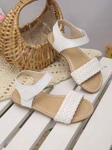 Kids' Summer Flat Sandals, Best-Selling Retro Roman Sandals, Suitable For Beach Play, Vacation, Sightseeing, Casual Home Wear