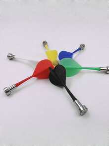 3-10pcs Set Bright Magnetic Darts, 85mm, Suitable For Indoor Games And Parties, Random Colors - Multicolor - View 4