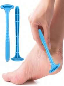 Set da 25 pezzi di strumenti per la cura e il massaggio dei piedi in plastica antiallergica, per creare piedi lisci, rimuovitore professionale di calli e raschietto per pelle morta, raschietto per scrub ai piedi, inclusi accessori per le mani, durevole e resistente all'usura, strumento ausiliario perfetto per eliminare la pelle morta e il cheratine, adatto per il viaggio e l'uso domestico, per saloni di bellezza, negozi di massaggio ai piedi, per uomini e donne - rosa, blu, all'ingrosso cross-border