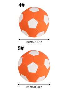 1 pieza Balón de fútbol mágico naranja de tamaño oficial 4.5, para entrenamiento de adultos y jóvenes al aire libre, estable y adecuado para cancha, parque y juego en la playa