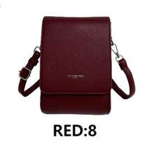 Fashionable Casual Ladies' Small Shoulder Bag - Red - View 1