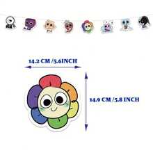 37/36/30 piezas Incredibox sprunki decoraciones para fiesta de cumpleaños globos adorno para tarta sprunki juego temática guirnalda colgante bandera globos fondo para lindo juego temática fiesta de cumpleaños suministros - 36 piezas - Ver 6