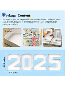 1pc 0-9 Number Design Photo Prop Tray, Not For Direct Food Contact, DIY Cooked Food Number Plate, Decorative Party Cardboard Number Box, Suitable For Elderly Birthday Fruit Cookies Dessert Plate, Cake Display Stand, Graduation Ceremony, 1st Birthday, Family Gathering, Bridal Shower, Atmosphere Decoration, Handmade
