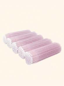 Pincel Aplicador Descartável, Microescovas, Varetas de Máscara para Cílios para Extensão de Cílios, Rosa, 50/100/200/400/600/800/1000 peças