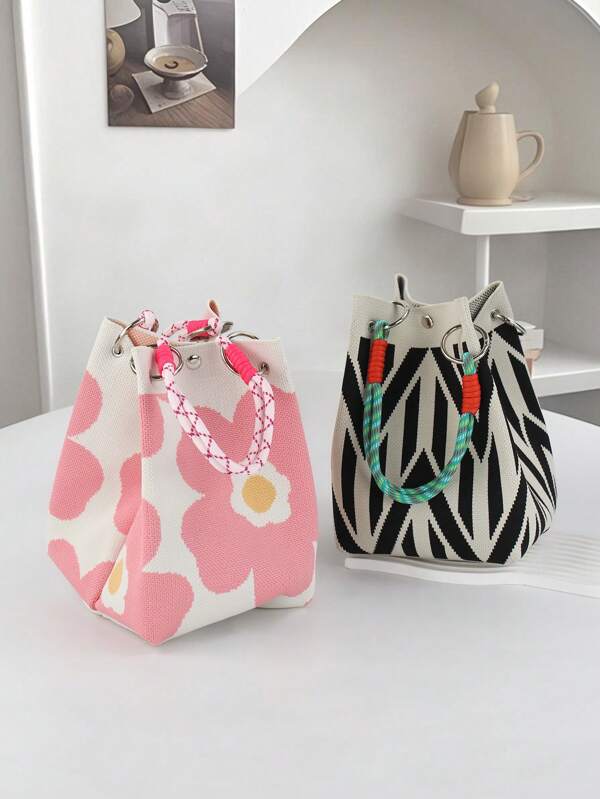 1pc Women's Mobile Phone Bag Storage Bag, Cute Ins Style Large-Capacity Travel Ladies Hand-Held Makeup Bag Cosmetics Mobile Phone Small Object Storage