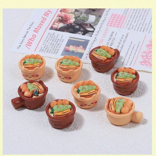 1pc/5pcs/10pcs 3D Mini Cat Vegetable Print Fridge Magnets, Personalized Refrigerator Stickers For Kitchen, Office, Whiteboard, Dishwasher, Home Decor, Party & Holiday Gifts