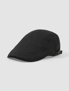 1pc Women's Solid Color Washed Retro Fashion Forward Baseball Cap, Suitable For All Seasons Casual Wear - Black - View 12