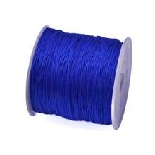 Corda de nylon de 50 m/rolo, tamanho 72, 0,8 mm, fio de nylon para tecelagem artesanal, para fabricação de joias, miçangas, acessórios para cordão de borla