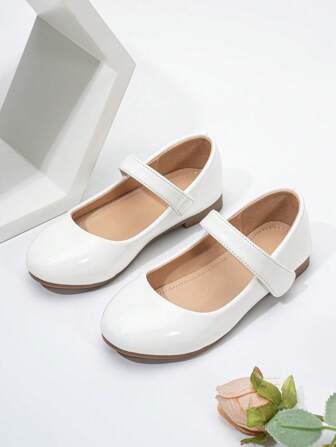 儿童按摩PU 3D波浪蝴蝶结花朵舒适平底鞋（中等硬度中底，标准欧码）