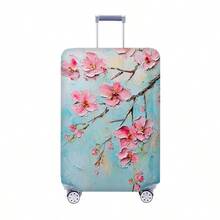 1件装弹力涤纶行李箱保护套 - 粉色樱花枝图案。这款耐用的行李箱保护套男女皆宜。户外度假和旅行必备。樱花图案保护套，耐用的行李箱保护套。 - 彩色 - 查看 21