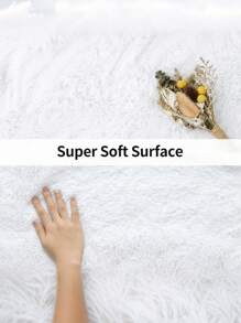White Carpet Suitable For Living Room, Large Fluffy Bedroom Rug, Large Thick Soft Indoor Baby Carpet, Ivory Carpet For Boys And Girls Rooms, Dorms, Home Decor, Back To School