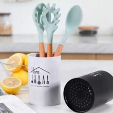 1pc Stainless Steel Chopstick Holder, Kitchen Tool, Tabletop Cutlery Organizer, Draining, Suitable For Kitchen, Dining Room, Outdoor Camping, Party, Housewarming Gift, Large Capacity Storage Box, Valentine's Day, Gift For Friends, Neighbors, Summer Camping Storage, Back To School Supplies