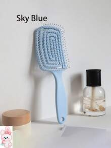 1件/2件 紫色/粉色/黑色/绿色 大弯梳 气囊梳 一梳=按摩+造型！造型师的私人收藏！沙发救星！旅行必备！适合长发蓬松高卷度女性，驱蚊发梳，造型气囊镂空设计，身体护理，旅行，户外，学校，发饰，发刷，头发，顺滑后梳，卷发刷