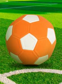 1 pieza Balón de fútbol mágico naranja de tamaño oficial 4.5, para entrenamiento de adultos y jóvenes al aire libre, estable y adecuado para cancha, parque y juego en la playa