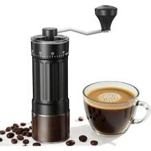 RAF Mini Manual Coffee Grinder With 40 Adjustable Settings, Portable Hand Coffee Bean Mill With 30g Capacity, Conical Burr Coffee Grinder With Crank For Travel, Camping, Office, Espresso, Pour Over, Etc