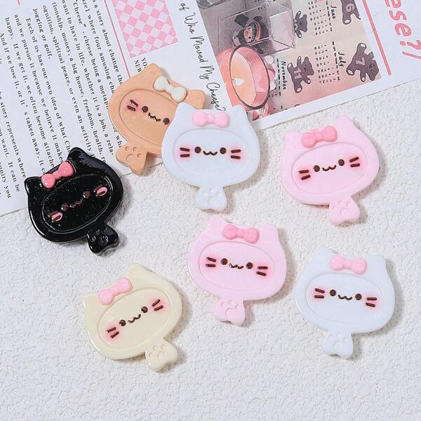 1pc/5pcs/10pcs Kitty Shaped Fridge Magnets, Personalized Magnets Suitable For Kitchen, Office, Whiteboard, Dishwasher, Home Decor, Holidays And Party Gifts
