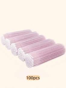 Pincel Aplicador Descartável, Microescovas, Varetas de Máscara para Cílios para Extensão de Cílios, Rosa, 50/100/200/400/600/800/1000 peças