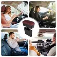 Adjustable Car Armrest Pad With Cup Holder, Comfortable Armrest Extender, Height Adjustable Arm Rest Storage Box For Most Vehicles