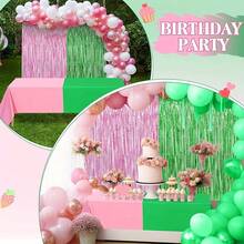 1 pièce/2 pièces/4 pièces Nappes en plastique jetables roses et vertes pour table de fête de sorcière. Nappes en plastique rectangulaires jetables roses et vertes pour décoration de table de fête de sorcière. Fournitures de fête de sorcière pour enterrement de vie de jeune fille, shower de mariée, décorations d'anniversaire. - Multicolore - Voir 5