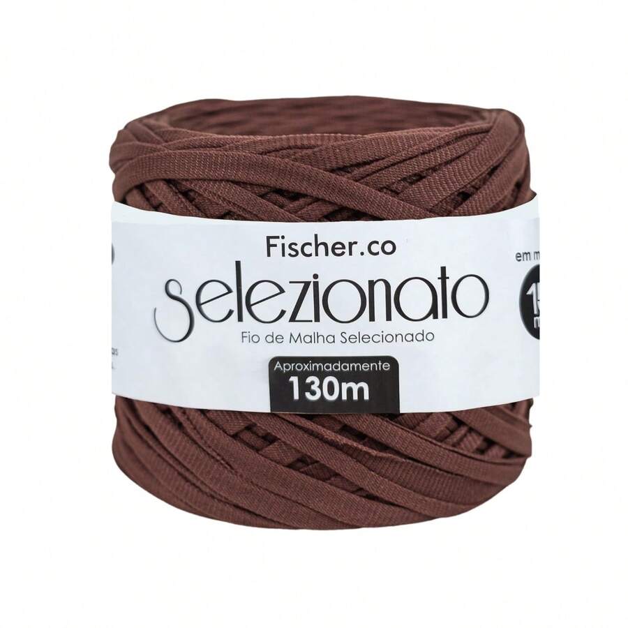 Selected Knitting Yarn 15mm 130 Meters Various Colors - Card 1 - 21 BROWN - View 1