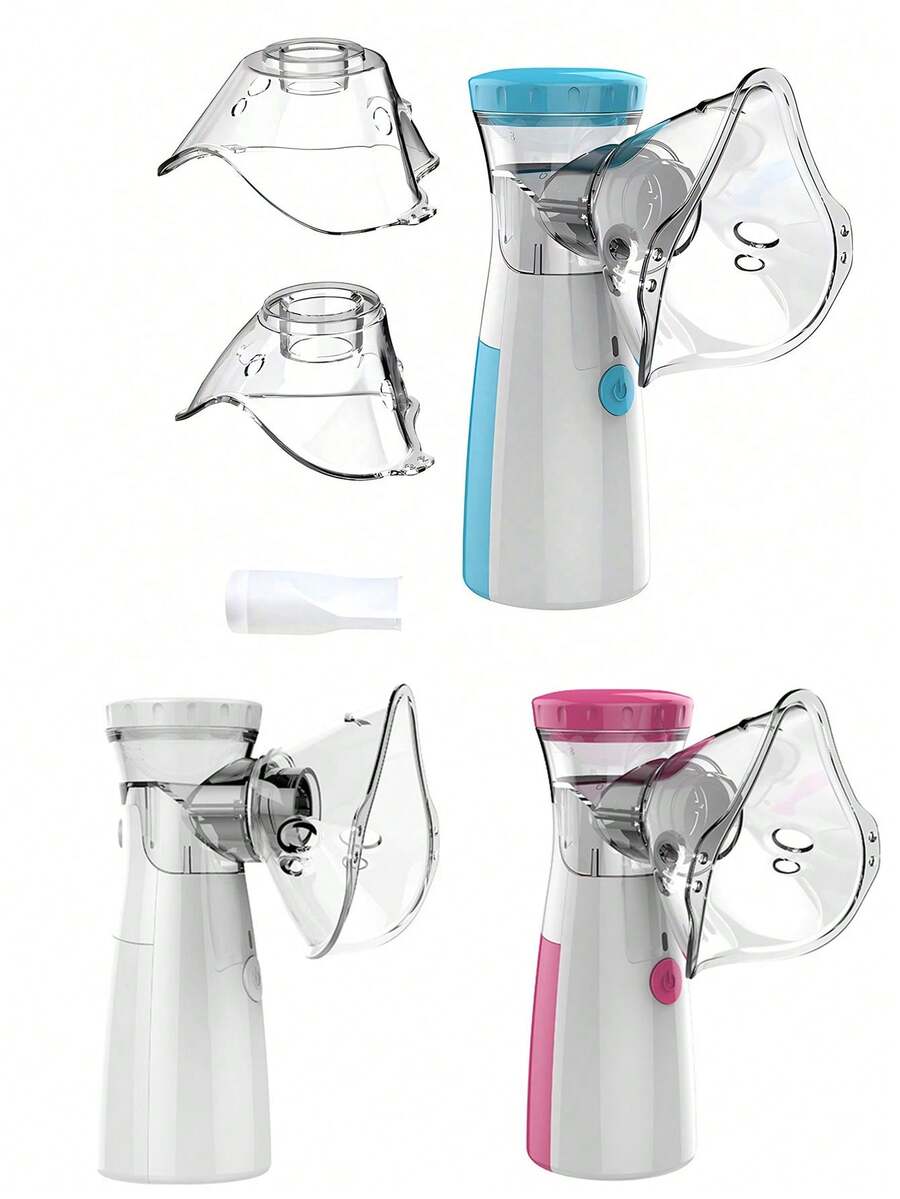 Nebulizer, Portable Nebulizer, Adult And Pediatric Nebulizer Machines For Breathing Aids, Nebulizer Masks And Mesh Nebulizer With Adjustable Nebulization Rate (Without Battery) - Multicolor - View 1