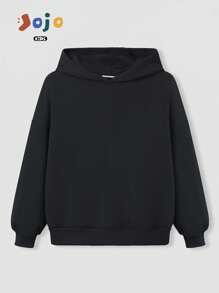 Girls Spring Oversized Soft & Comfy Sporty Round Neck Cute & Cool Casual Street Style Hooded Long Sleeve Sweatshirt With Hood