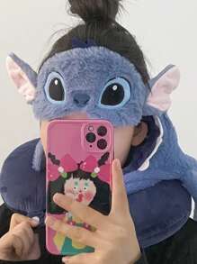 Disney Stitch Anime Plush Eye Mask, Cute Cartoon Ice Pack Sleep Mask, Strange Night Sleep Travel Accessories, Travel Essentials;